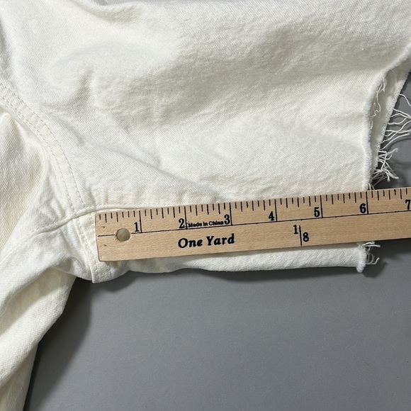 Universal Thread white vintage Bermuda shorts women’s size 12 - Picture 6 of 8